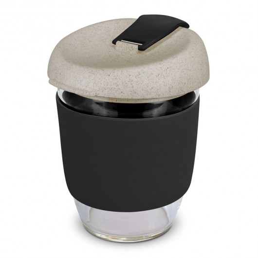 Black 350mL Natura Glass Cups